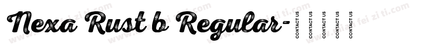Nexa Rust b Regular字体转换